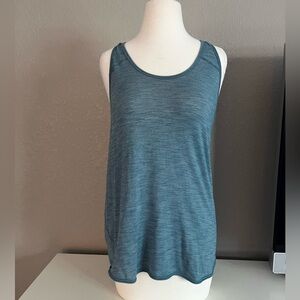 Lululemon Tank-top- 
-used- heathered aqua- size 10